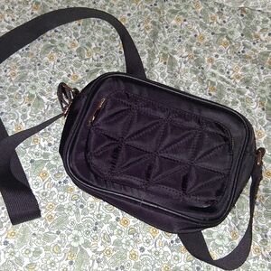 Black Quilted Crossbody Bag